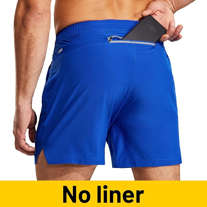 MIER Men's Workout Running Shorts Quick Dry Active 5 Inches Shorts with Pockets, Lightweight, Breathable