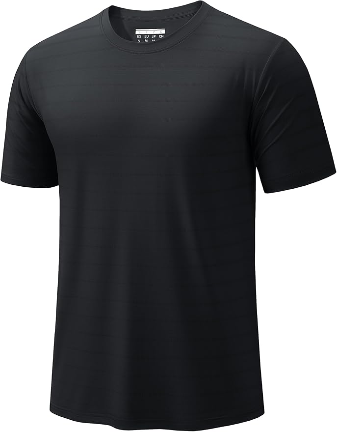TACVASEN Men's Lightweight Athletic T-Shirts Quick Dry Workout Gym Tops Short Sleeve Running Tee Shirt Performance Activewear
