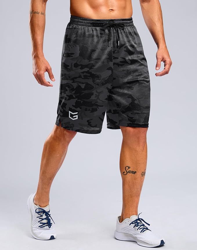 G Gradual Men's Athletic Workout Shorts with Pockets 5"/7"/9" Lightweight Quick Dry Gym Basketball Running Shorts for Men
