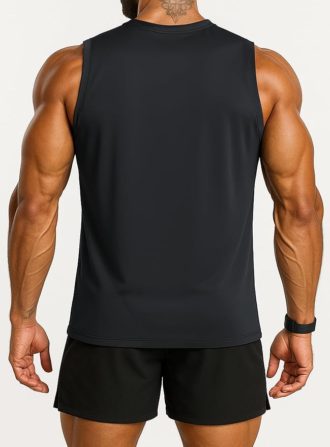 Men's Athletic Tank Tops Sleeveless Muscle Shirts Workout Running Bodybuilding Gym Tanks