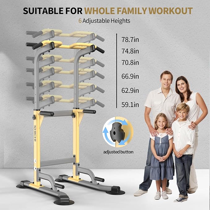 Dip Station - Home Gym Strength Training Pull-Ups Dip-Ups 330Lbs
