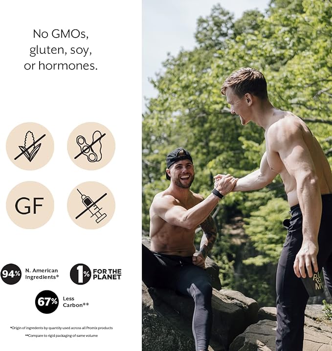 ProMix Nutrition Whey Protein Isolate Powder, Chocolate - Grass-Fed - ­Post Workout Fitness & Nutrition Shakes, Smoothies & Cooking Recipes - Gluten-Free & Keto-Friendly - 2.5 Pound (Pack of 1)