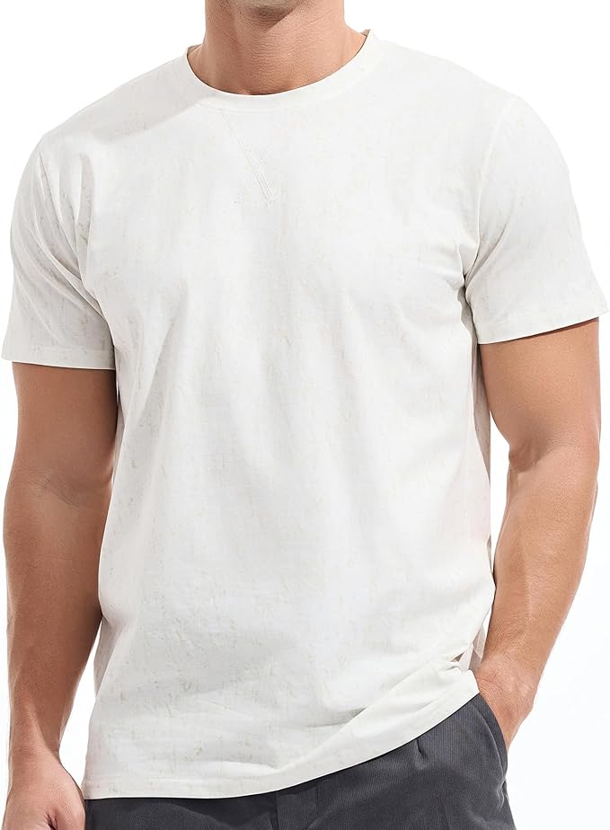 KLIEGOU Men's T-Shirts - Premium Cotton Crew Neck Tees S - 4XL