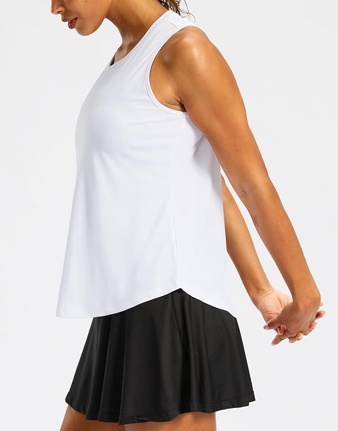 G Gradual Workout Tank Top for Women Sleeveless Athletic Yoga Tops High Neck Quick Dry Running Tennis Sports Shirts for Women