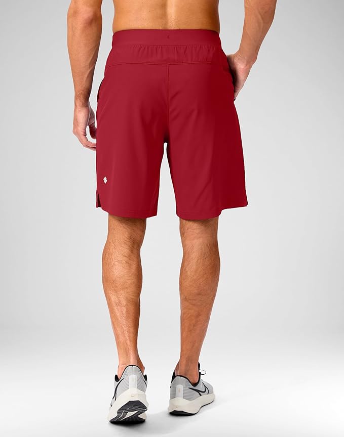 Men's Running Shorts with Zipper Pockets 9 Inch/ 7 Inch / 5 Inch Lightweight Quick Dry Gym Workout Athletic Shorts for Men