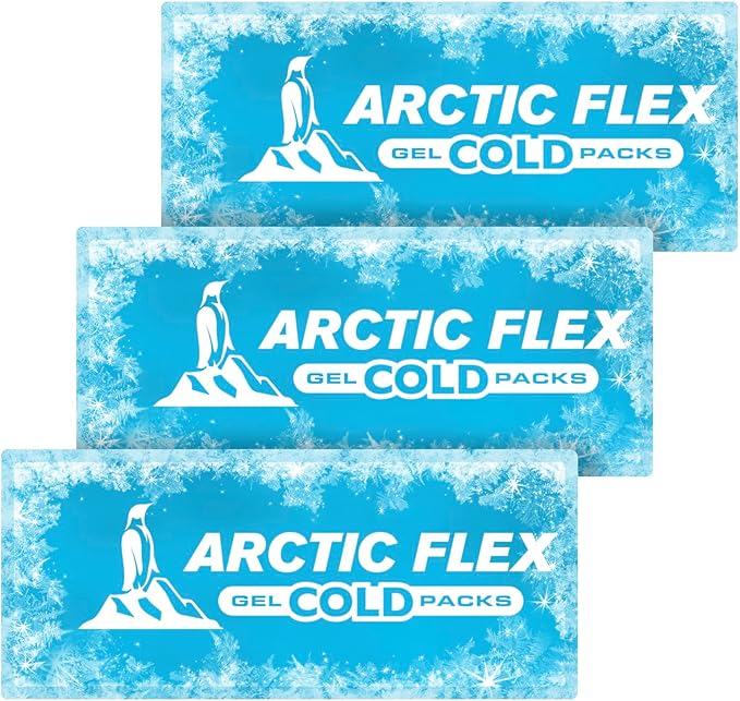 Arctic Flex Gel Replacement Packs - Sized for Knee Ice Brace - Cold and Hot Therapy for Injuries, Pain Relief, Swelling - for Reusable Compression Wrap - for Athletic Injury, Women and Men