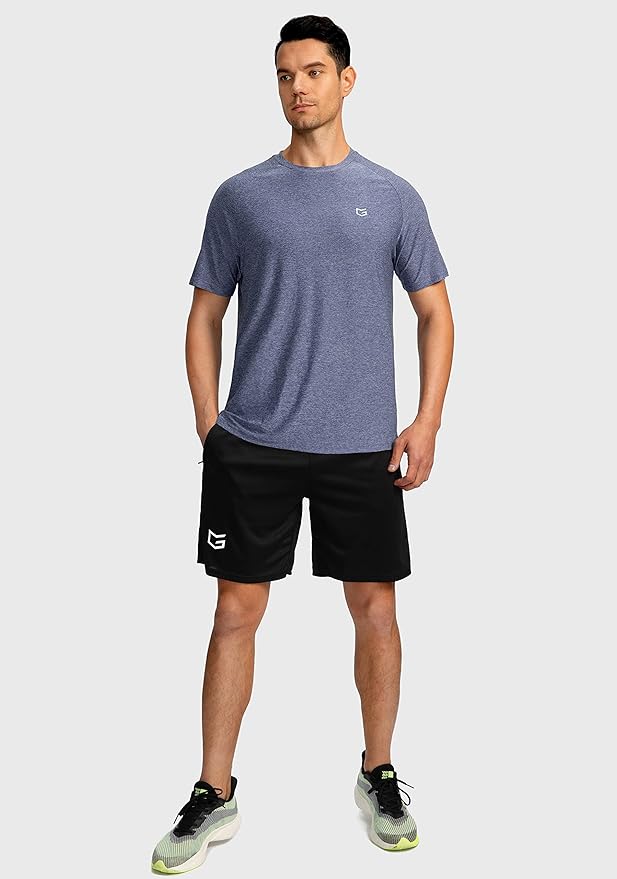 G Gradual Men's Workout Quick Dry T-Shirts Short Sleeve Lightweight Cooling Gym Shirts Tee for Running, Beach, Hiking
