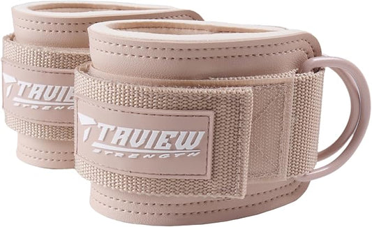 TAVIEW Ankle Straps Cable Machine Attachment for Gym - Cable Kickback Ankle Straps - Padded Ankle Cuffs for Glute Kickbacks and Leg Workouts