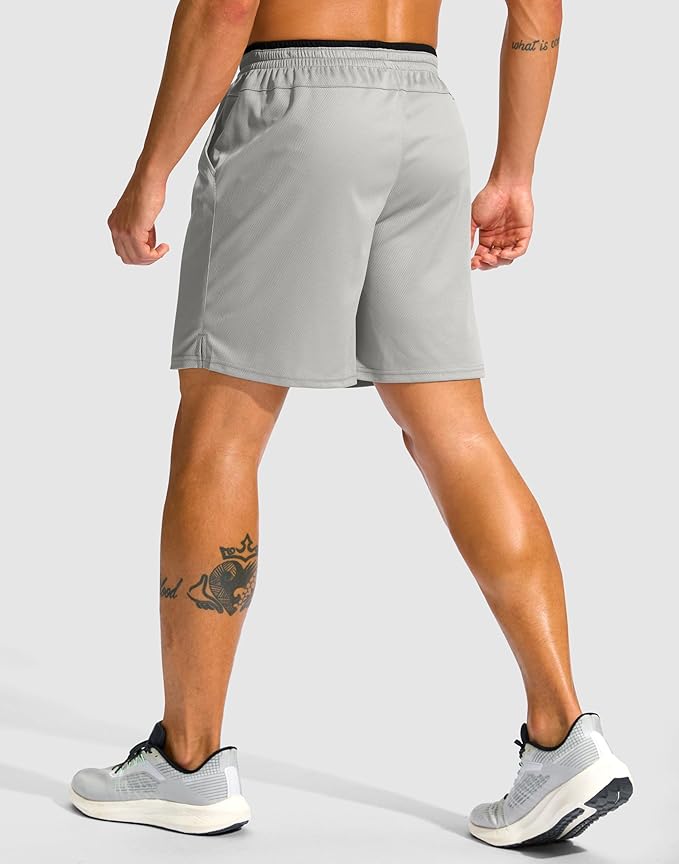 G Gradual Men's Running Athletic Shorts with Zipper Pocket 5"/ 7" Lightweight Quick Dry Gym Workout Shorts for Tennis Active