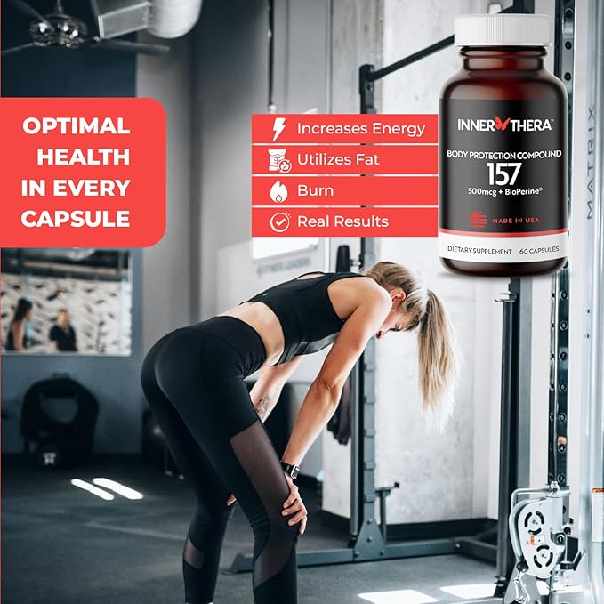 Extra-Strength BP-C 157 Peptide Capsules- 500mcg (Proudly Made in USA) - 2 Month Supply - Muscle Health - Tissue Health - Gut Health - Workout Recovery - Strength and Wellness - 60 Capsules