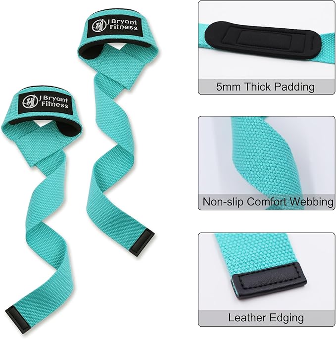 J Bryant Lifting Wrist Straps for Weightlifting and Ankle Strap for Cable Machines Booty Workouts Strength Training Attachments