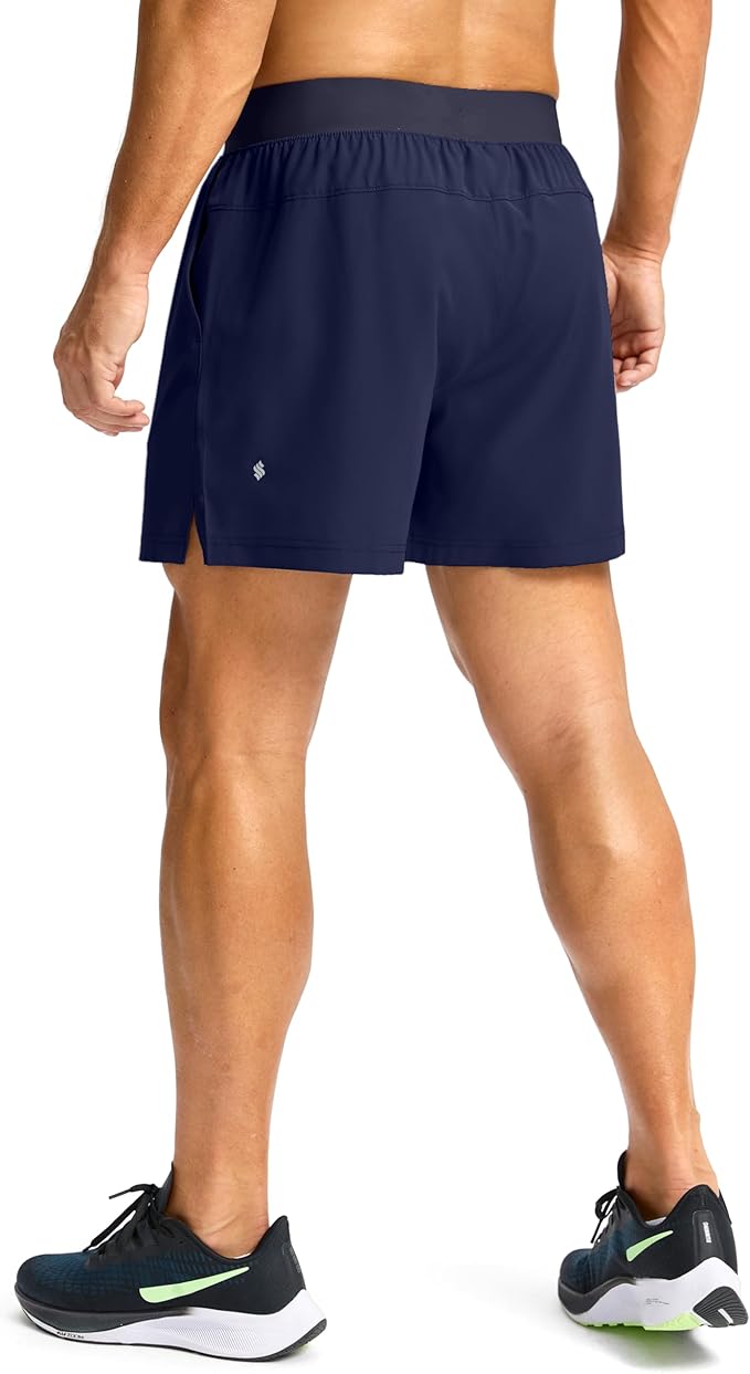 Men's Running Shorts with Zipper Pockets 9 Inch/ 7 Inch / 5 Inch Lightweight Quick Dry Gym Workout Athletic Shorts for Men