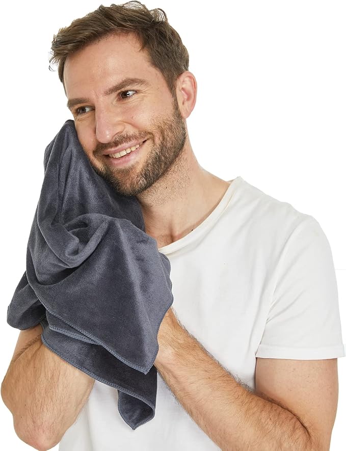 HOPESHIN Gyms Yoga Towels - Absorbent Microfiber Workout Towels for Men & Women, Soft, Fast Drying 3 Pack, 16x32 Inch