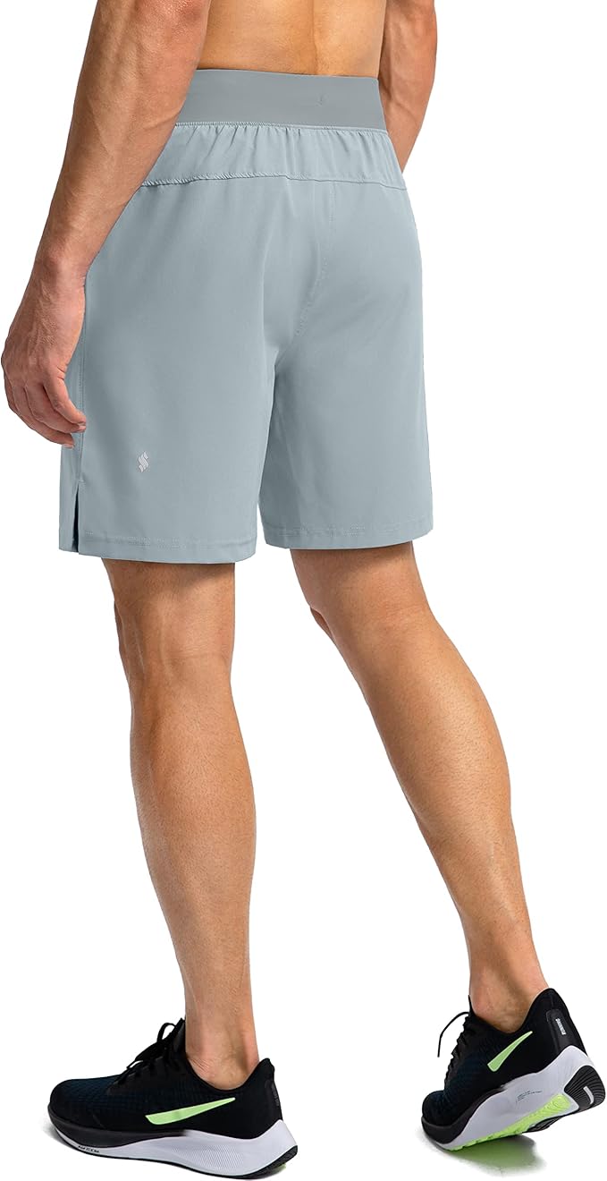 Men's Running Shorts with Zipper Pockets 9 Inch/ 7 Inch / 5 Inch Lightweight Quick Dry Gym Workout Athletic Shorts for Men