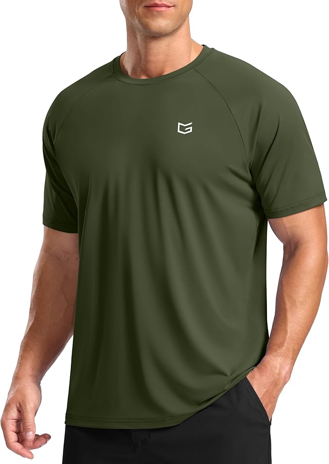 G Gradual Men's Workout Athletic T-Shirts Moisture Wicking Cooling Running Shirts Short Sleeve Performance Tee for Gym Tennis