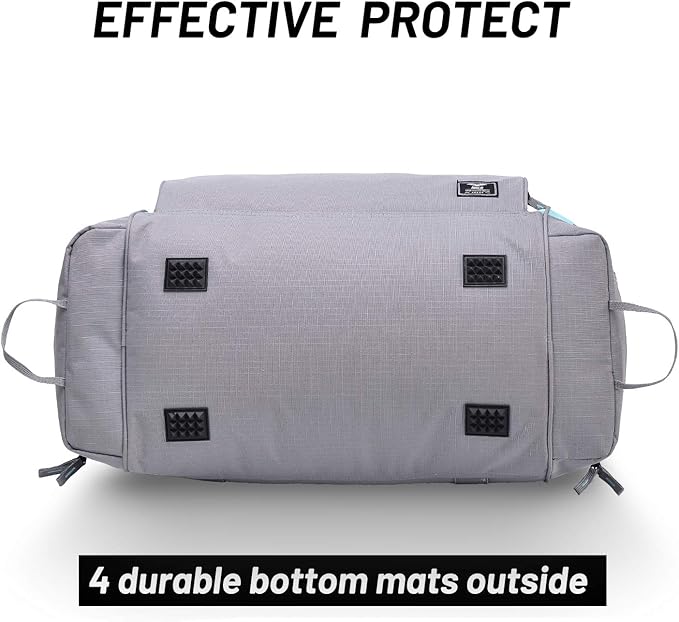 MIER Large Duffel Bag Men's Gym Bag with Shoe Compartment, 60L