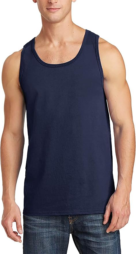 Hat and Beyond Mens Tank Top Soft Performance Boxing Gym Shirts Plain Muscle Tee