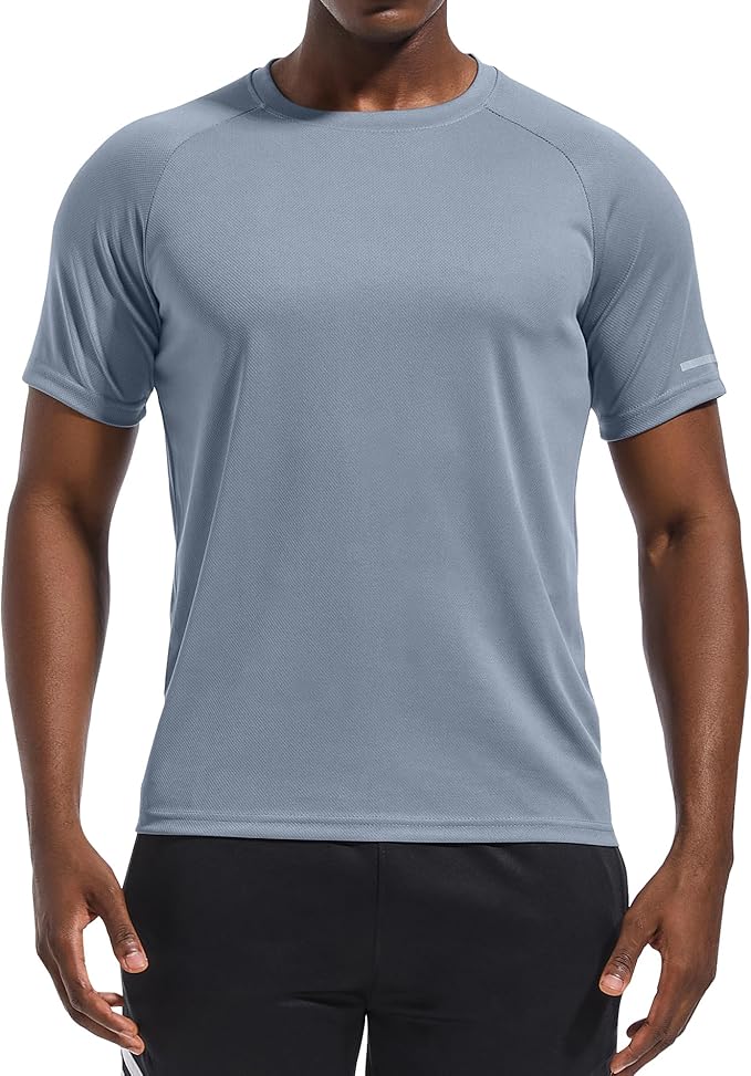 Holure Men's Mesh Quick-Dry Short Sleeve Workout T-Shirt