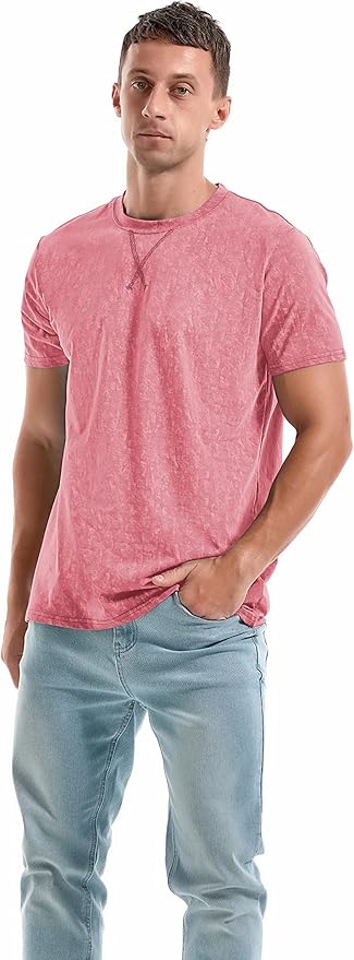 KLIEGOU Men's T-Shirts - Premium Cotton Crew Neck Tees S - 4XL