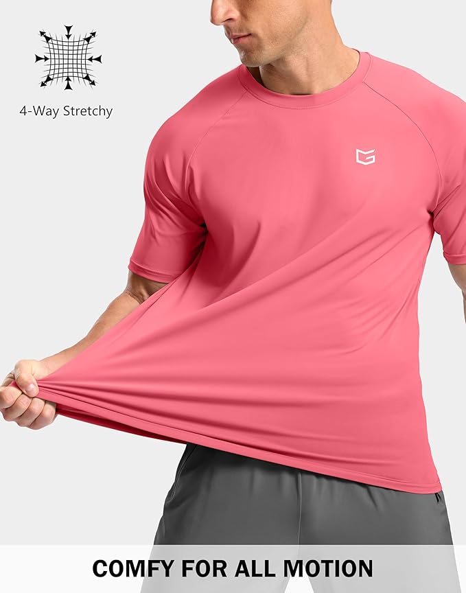 G Gradual Men's Workout Athletic T-Shirts Moisture Wicking Cooling Running Shirts Short Sleeve Performance Tee for Gym Tennis