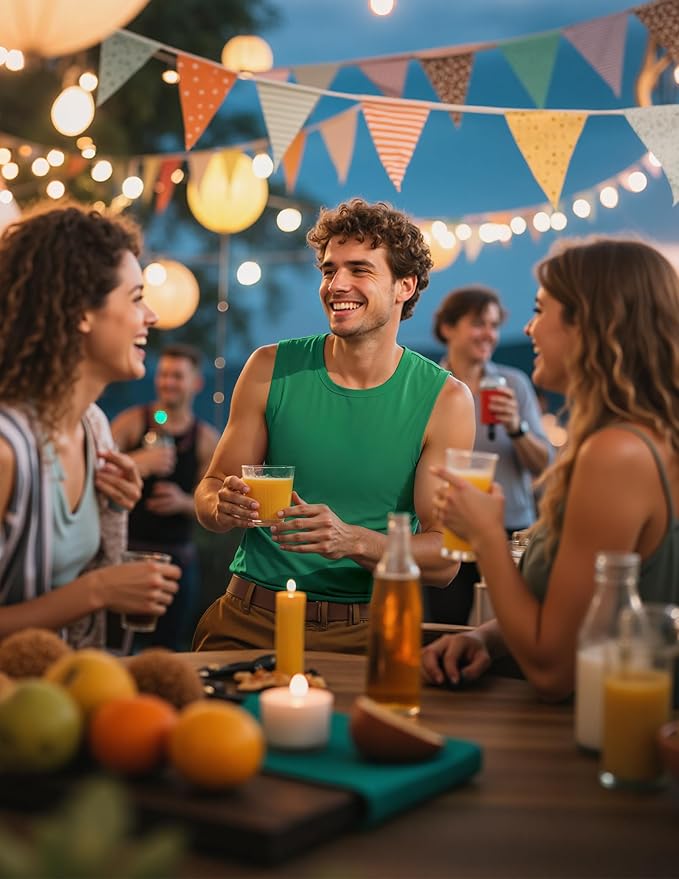 MIER Men's Workout Tank Tops UPF 50+ Swim Shirts Quick Dry Running Sleeveless UV Protection Muscle Tees