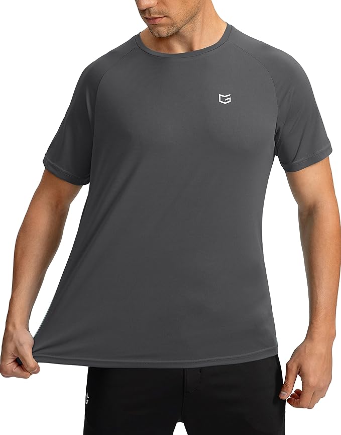 G Gradual Men's Workout Quick Dry T-Shirts Short Sleeve Lightweight Cooling Gym Shirts Tee for Running, Beach, Hiking