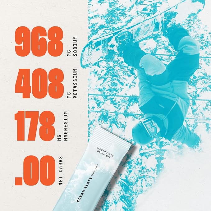 SALTT Electrolytes Powder Unflavored Drink Mix - Clean Slate - 30 Hydration Packets - Magnesium, Potassium, Sodium, Trace Minerals - Zero Sugar & Gluten Free - Travel Essentials