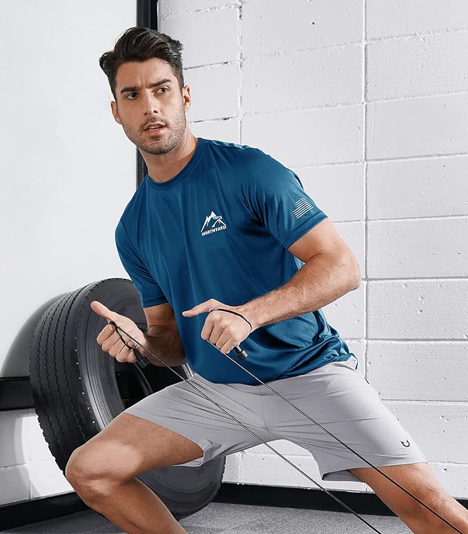 NORTHYARD Men's UPF 50+ Sun Protection Shirts Swim SPF UV Quick Dry Short Sleeve T-Shirts for Athletic Fishing Rash Guard