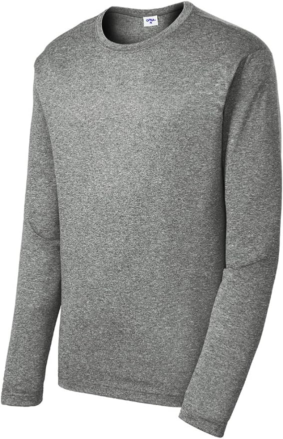 Men's Long Sleeve Moisture Wicking Athletic Shirts, Dry Fit Long Sleeve UV Protection Shirts Men for Workout, Running, Hiking