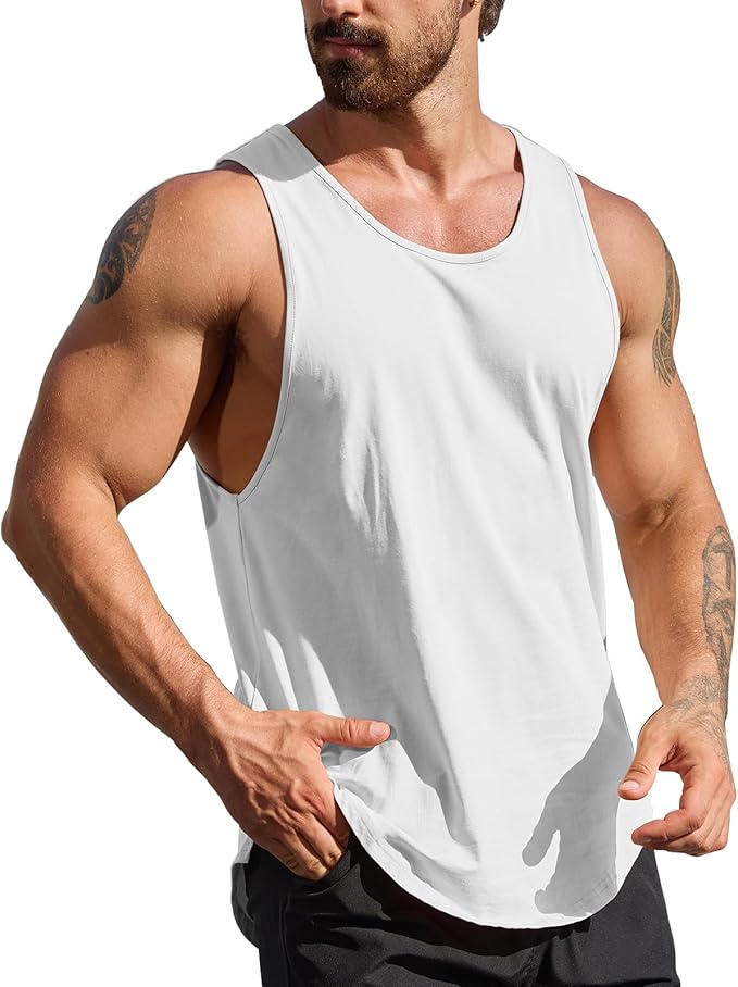 Muscle Killer Men's Muscle Gym Workout Stringer Tank Tops Bodybuilding Fitness T-Shirts 1/2/3 Pack