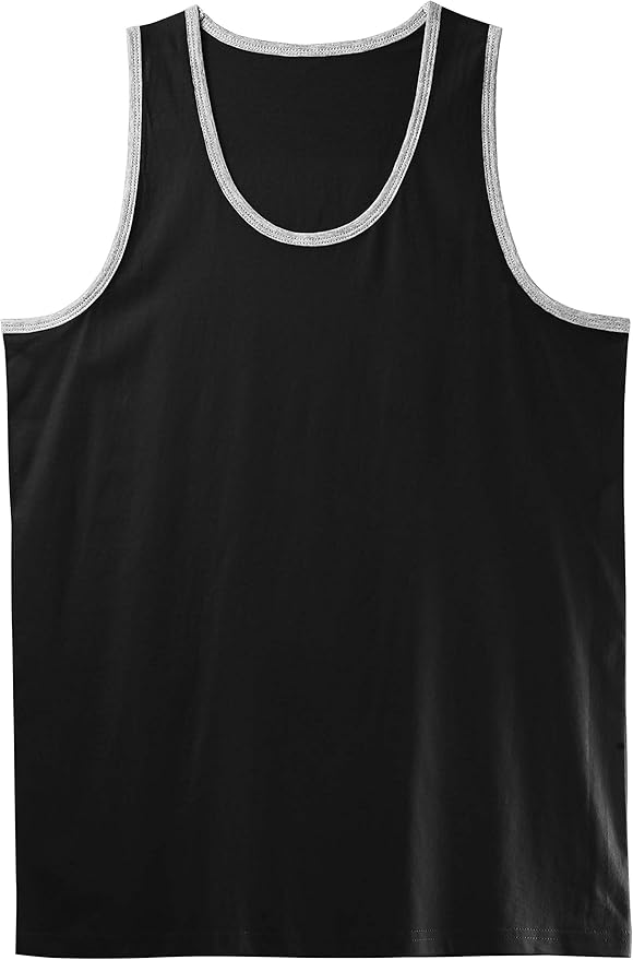 Hat and Beyond Mens Tank Top Soft Performance Boxing Gym Shirts Plain Muscle Tee
