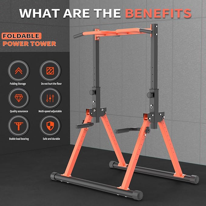 Dip Station - Home Gym Strength Training Pull-Ups Dip-Ups 330Lbs
