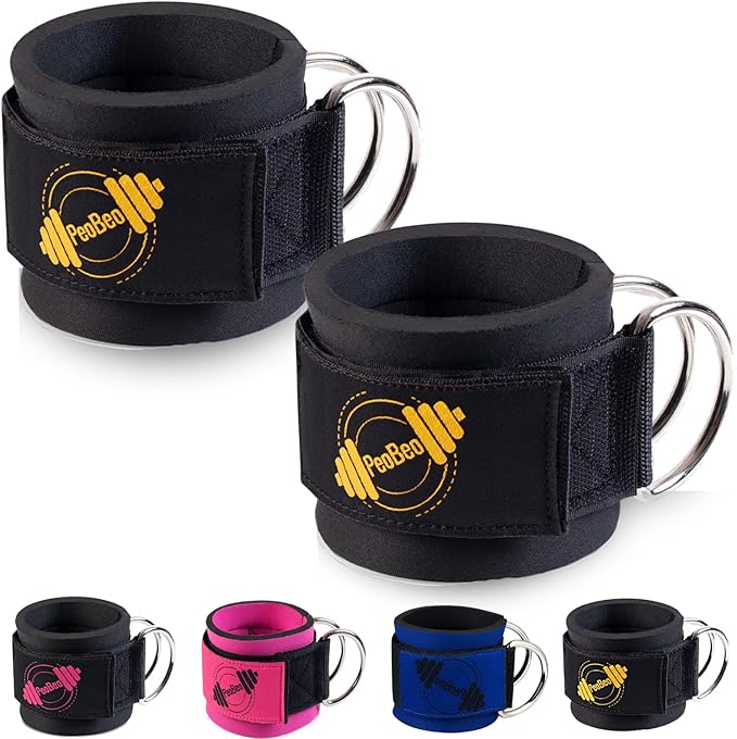 PeoBeo Ankle Strap for Cable Machine Attachments for Gym Ankle Straps for Cable Machines Straps Foot Straps for Cable Machine Attachment Glute Machine Gym Accessories for Women