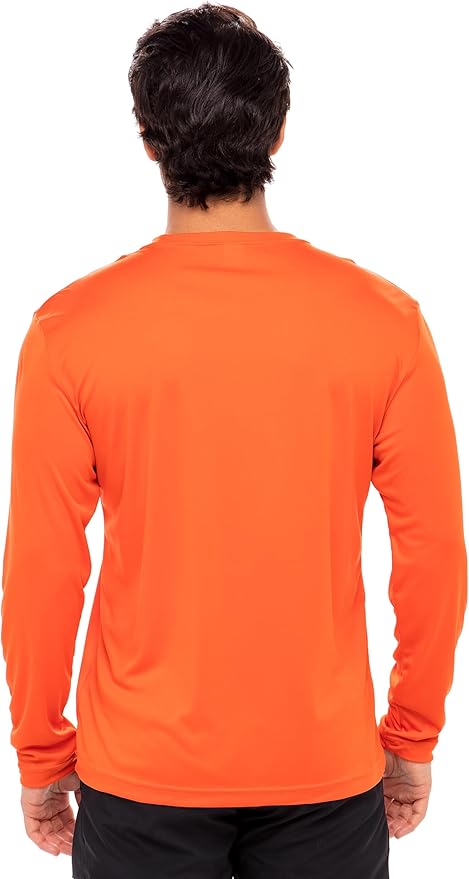 Men's Long Sleeve Moisture Wicking Athletic Shirts, Dry Fit Long Sleeve UV Protection Shirts Men for Workout, Running, Hiking