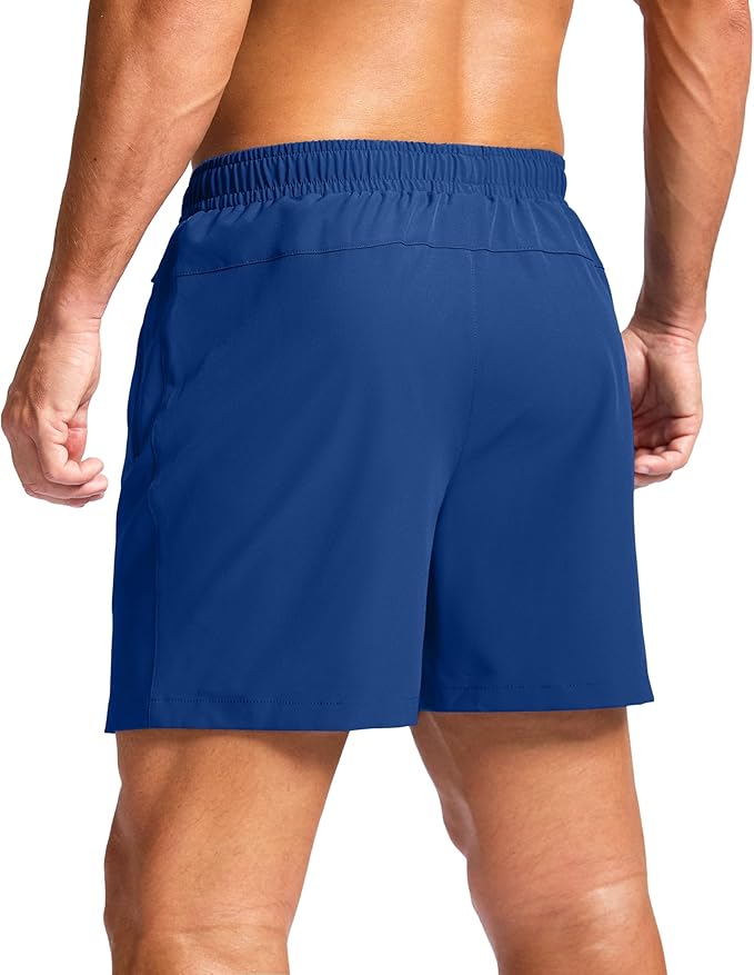 G Gradual Men's Athletic Running Shorts with Zipper Pockets Quick Dry 7"/ 5"/ 9" Workout Gym Shorts for Basketball Hiking