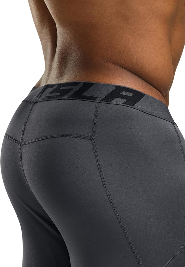 TSLA Men's Thermal Compression Pants, Athletic Sports Leggings & Running Tights, Wintergear Base Layer Bottoms