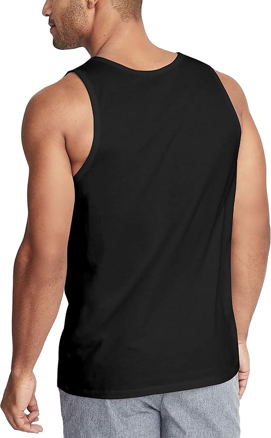 Hat and Beyond Mens Tank Top Soft Performance Boxing Gym Shirts Plain Muscle Tee
