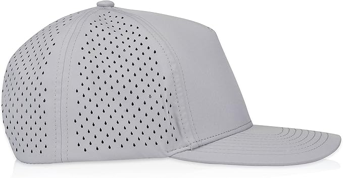 Gilbert Performance Snapback Hat | 5 Panel Blank Cap for Men & Women | Breathable & Lightweight | Curved Bill