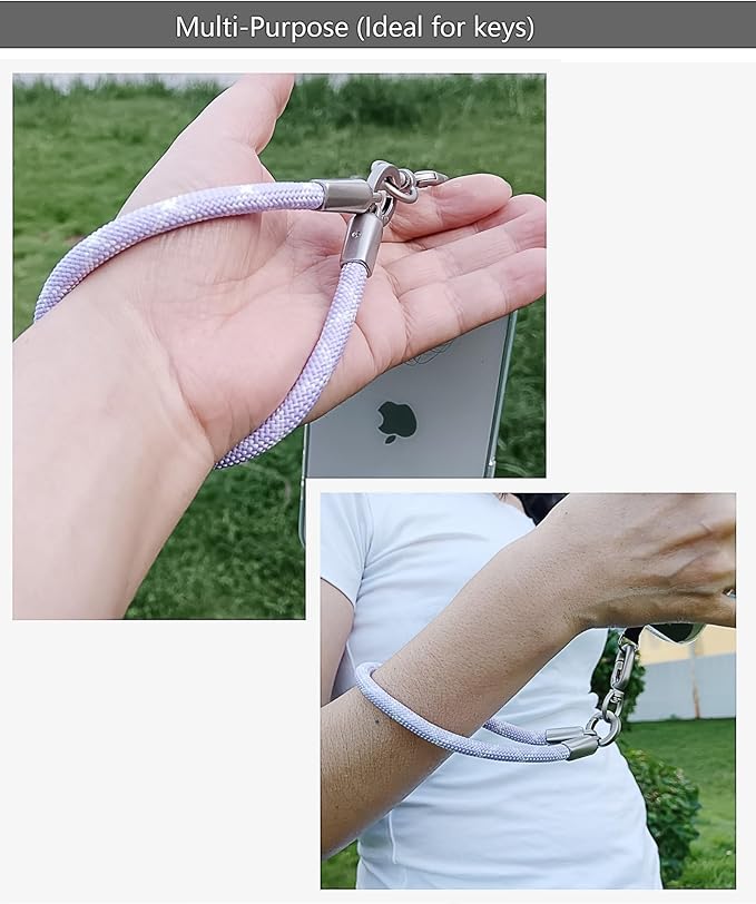 Premium Phone Lanyard for iPhone&Android-Stylish Unisex Wrist Strap with Alloy Metal Hook&Reinforced Polyester-R14