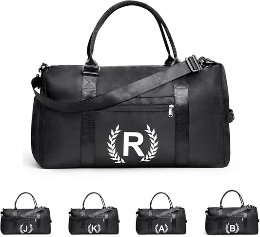 Gym Bag for Women & Men, Fitness Workout Sports Travel Duffle Bag with Wet Pocket & Shoes Compartment, Great Present for Gym Lovers