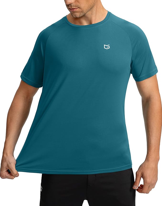 G Gradual Men's Workout Quick Dry T-Shirts Short Sleeve Lightweight Cooling Gym Shirts Tee for Running, Beach, Hiking