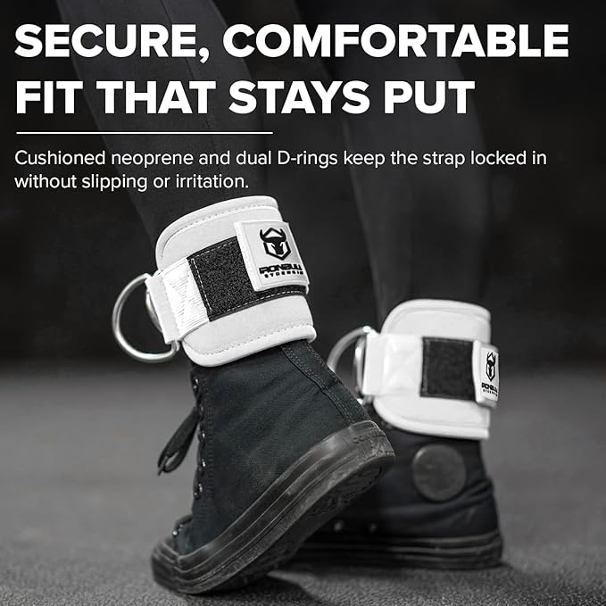 Women's Ankle Strap for Cable Machines & Resistance Bands: Gym & Home Workout Cuff Attachment for Leg Extensions, Kickbacks, Hip Abductors - Booty Exercises