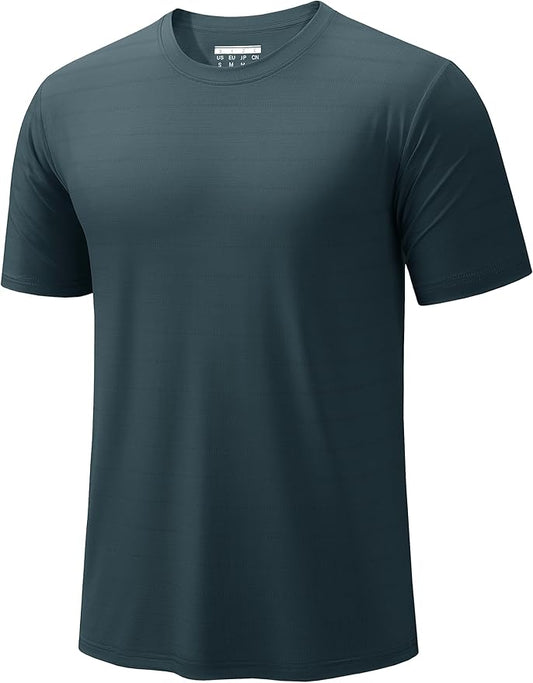 TACVASEN Men's Lightweight Athletic T-Shirts Quick Dry Workout Gym Tops Short Sleeve Running Tee Shirt Performance Activewear