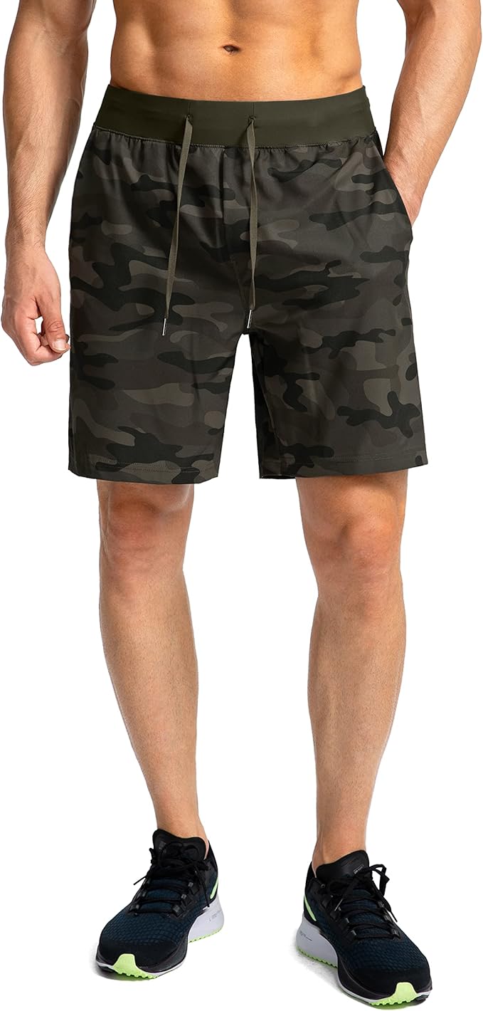 Men's Running Shorts with Zipper Pockets 9 Inch/ 7 Inch / 5 Inch Lightweight Quick Dry Gym Workout Athletic Shorts for Men