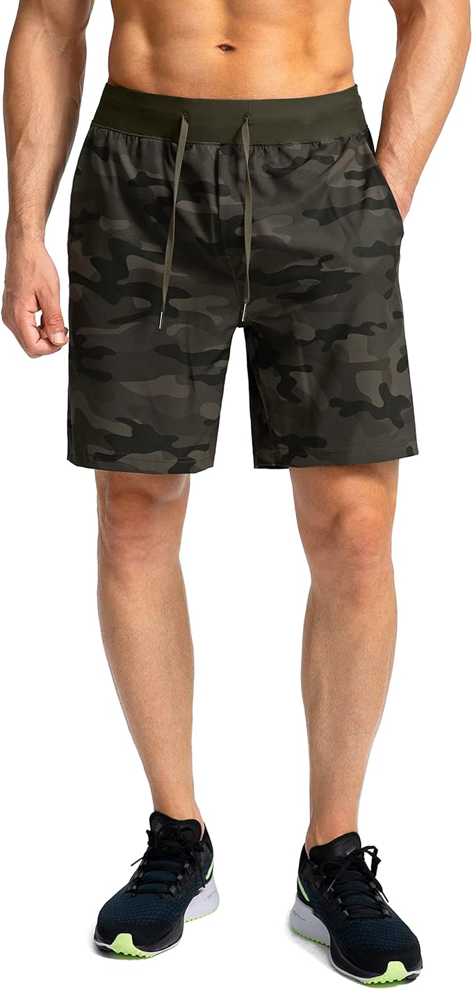 Men's Running Shorts with Zipper Pockets 9 Inch/ 7 Inch / 5 Inch Lightweight Quick Dry Gym Workout Athletic Shorts for Men