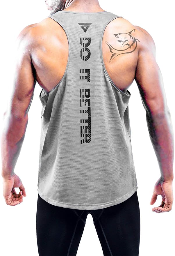 Boyzn Men's 1, 3 or 5 Pack Y-Back Workout Tank Tops, Athletic Muscle Gym Tank Tops, Fitness Bodybuilding Sleeveless T-Shirts