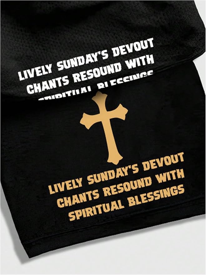 Men's Graphic Shorts with Liner Cross Print Drawstring 2 in 1 Gym Track Bottoms