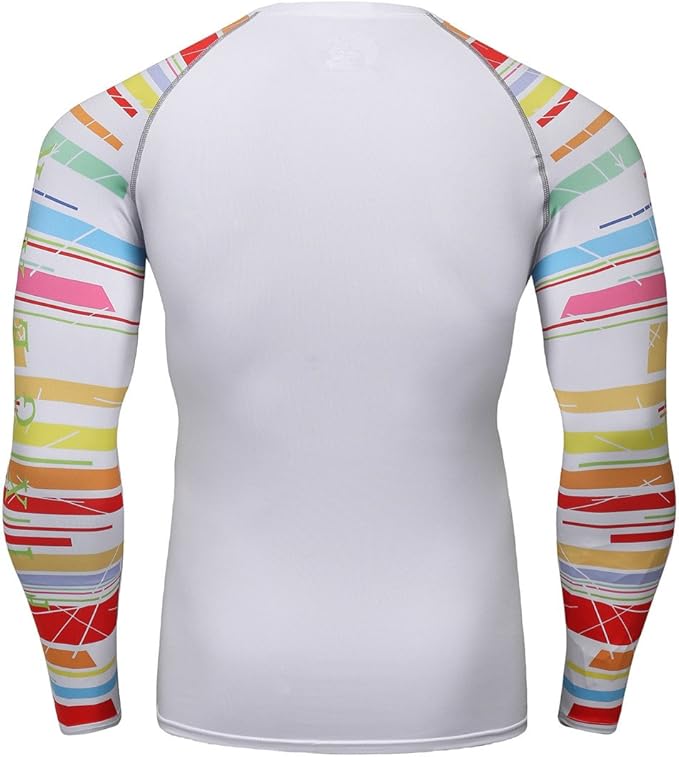Men's Soft Slim Long Sleeve Dry-Fit Compression Gym Trainning Shirt