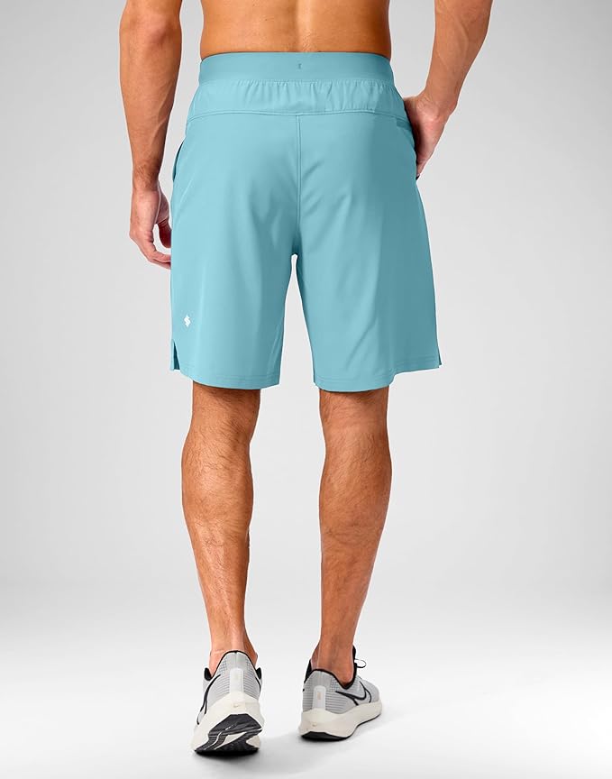 Men's Running Shorts with Zipper Pockets 9 Inch/ 7 Inch / 5 Inch Lightweight Quick Dry Gym Workout Athletic Shorts for Men