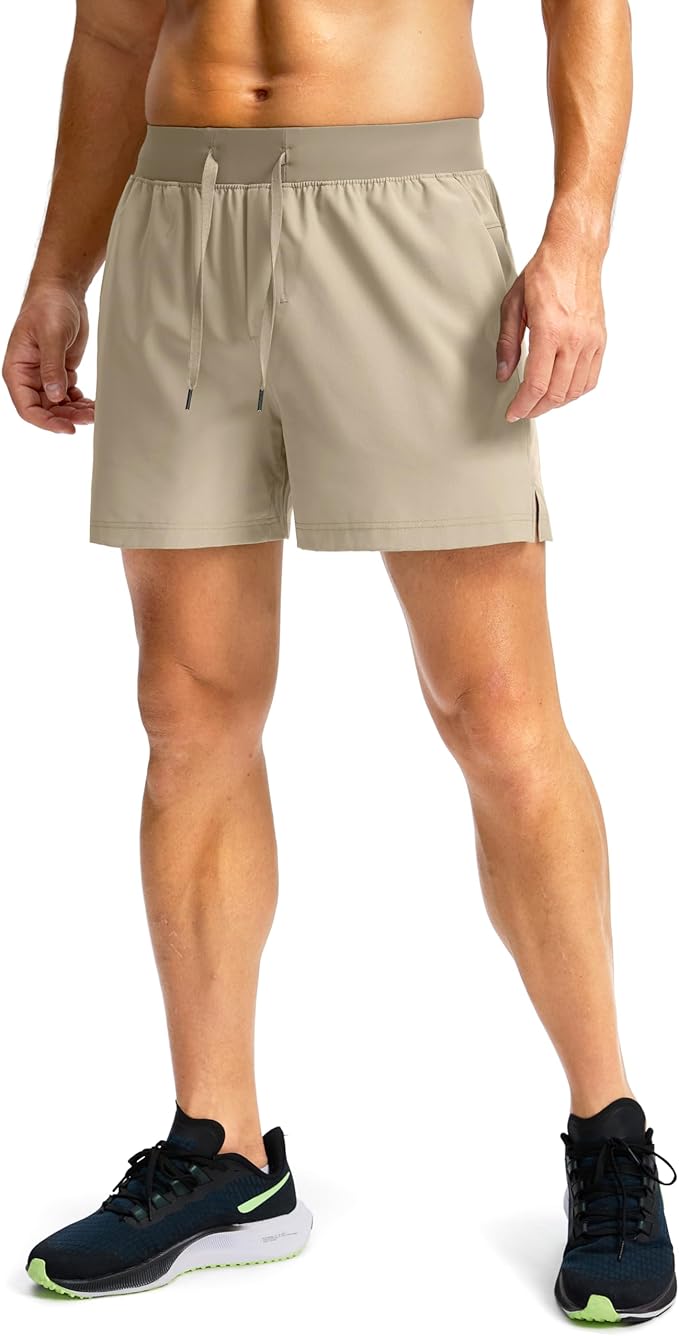 Men's Running Shorts with Zipper Pockets 9 Inch/ 7 Inch / 5 Inch Lightweight Quick Dry Gym Workout Athletic Shorts for Men
